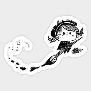 Artist Witch Sticker